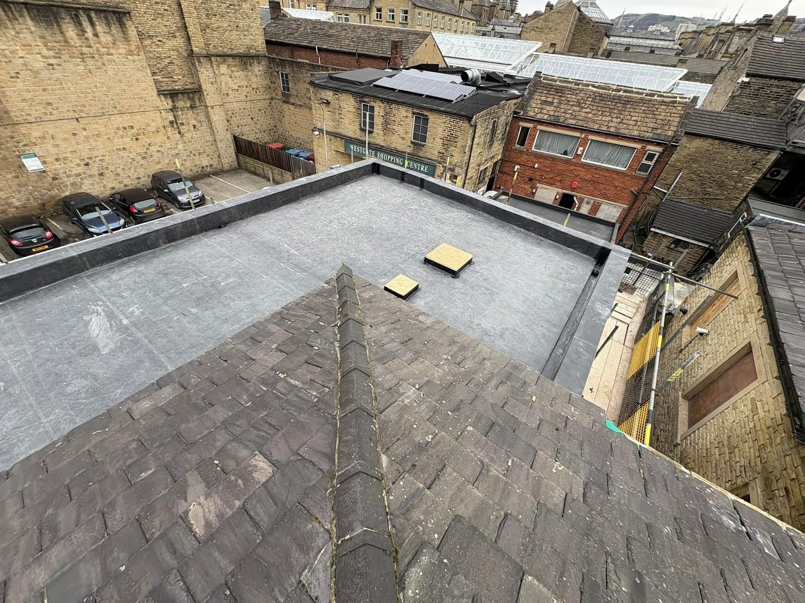 Commercial flat roof