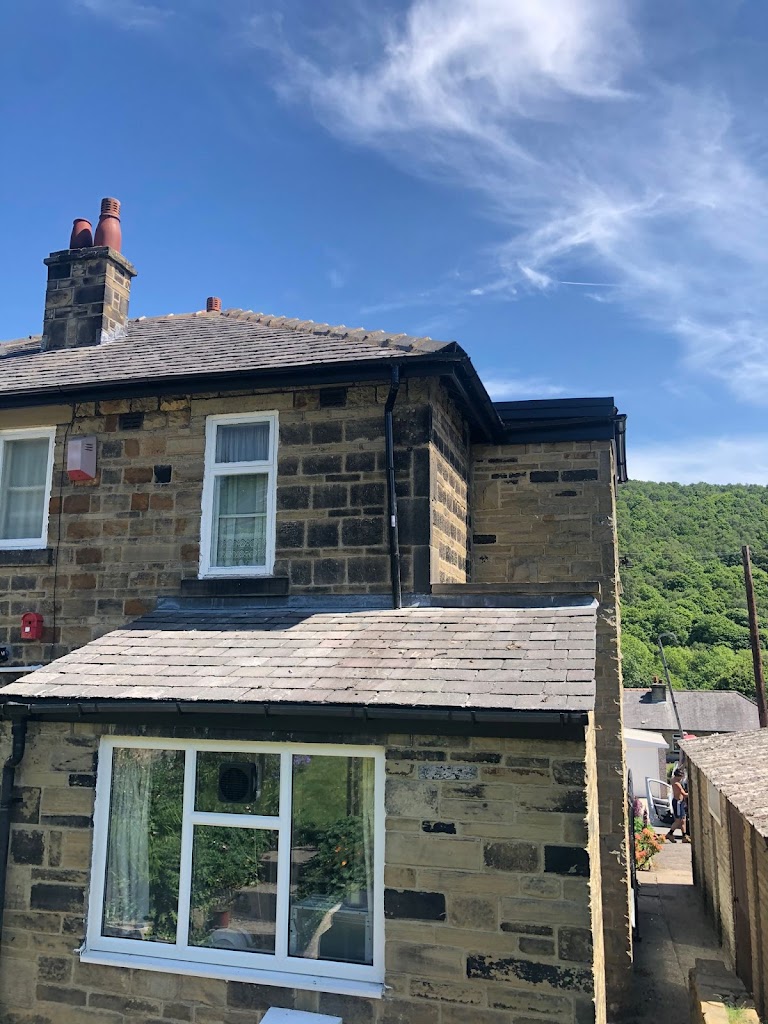 Gutter replacement on a Yorkshire terrace