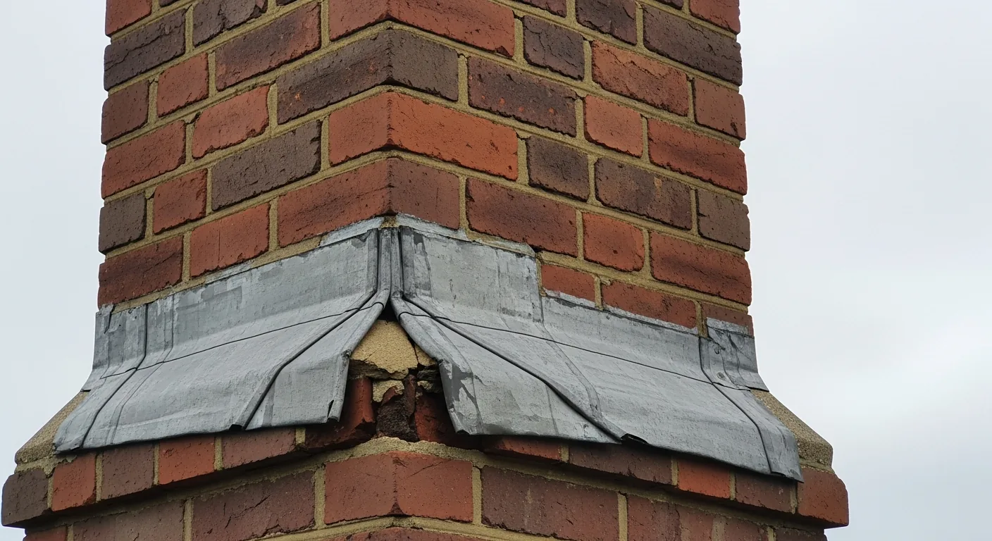 Chimney and lead flashing repair on a UK home