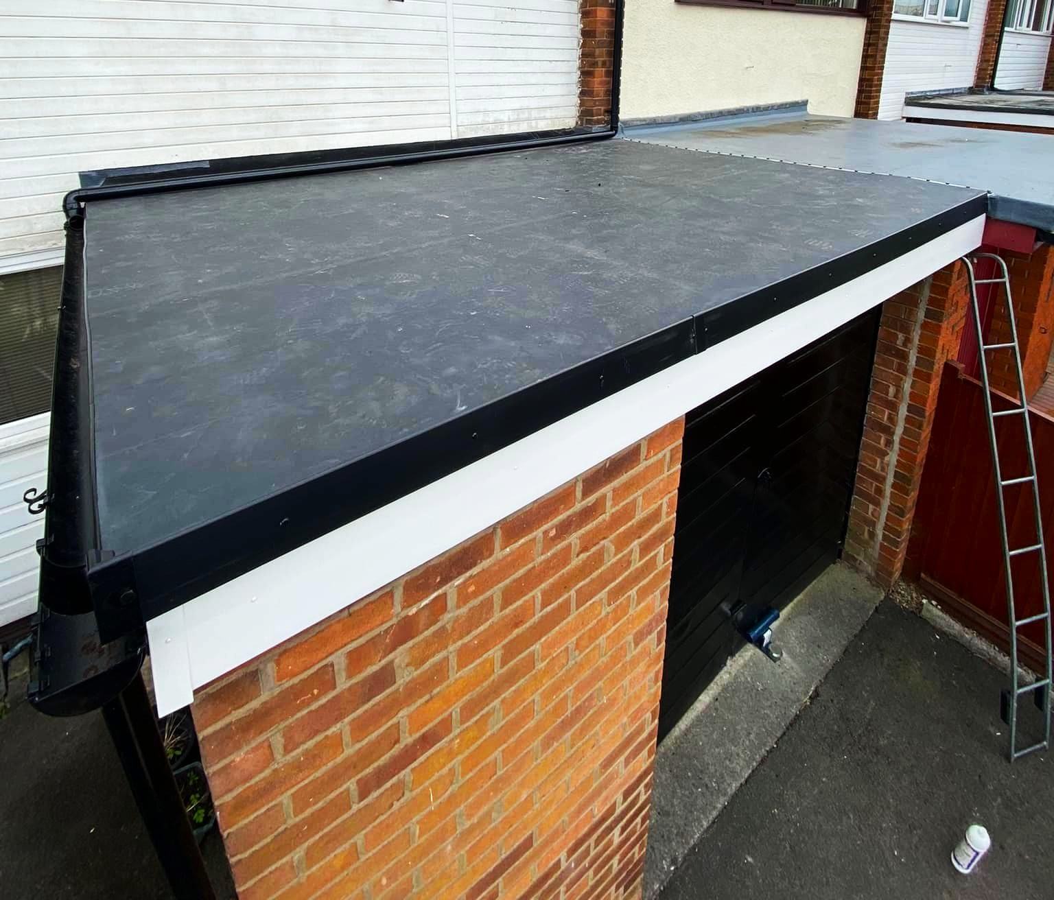 Roofing work in progress